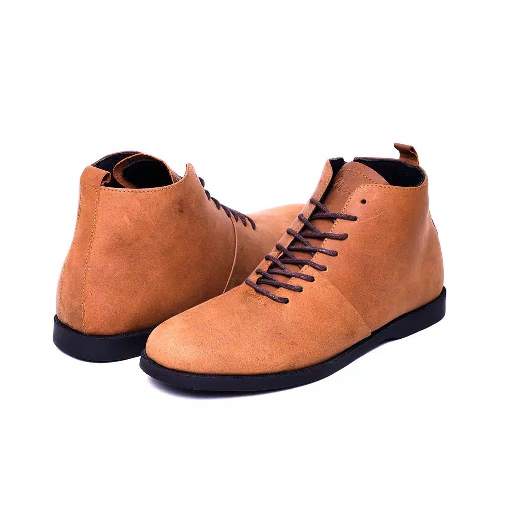 SVERKER CAMEL |FORIND x Greata| Sepatu Vintage Klasik High Klasik Pria/Men Boots Original Footwear