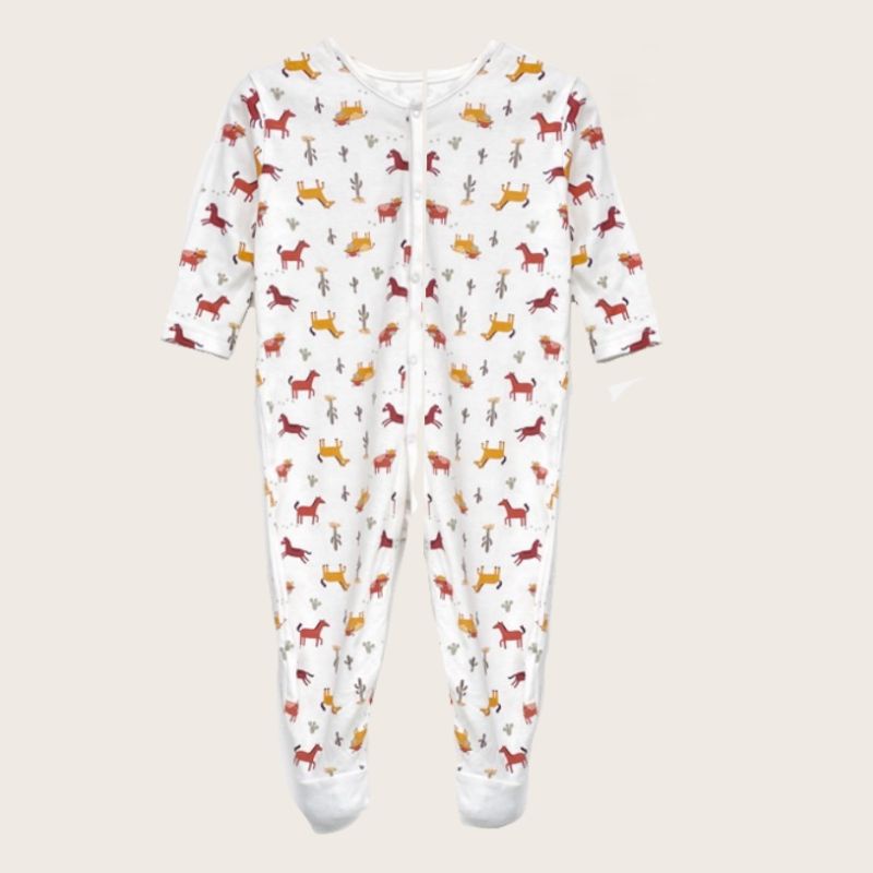 Sleepsuit anak bayi cowok Juniors-White kuda