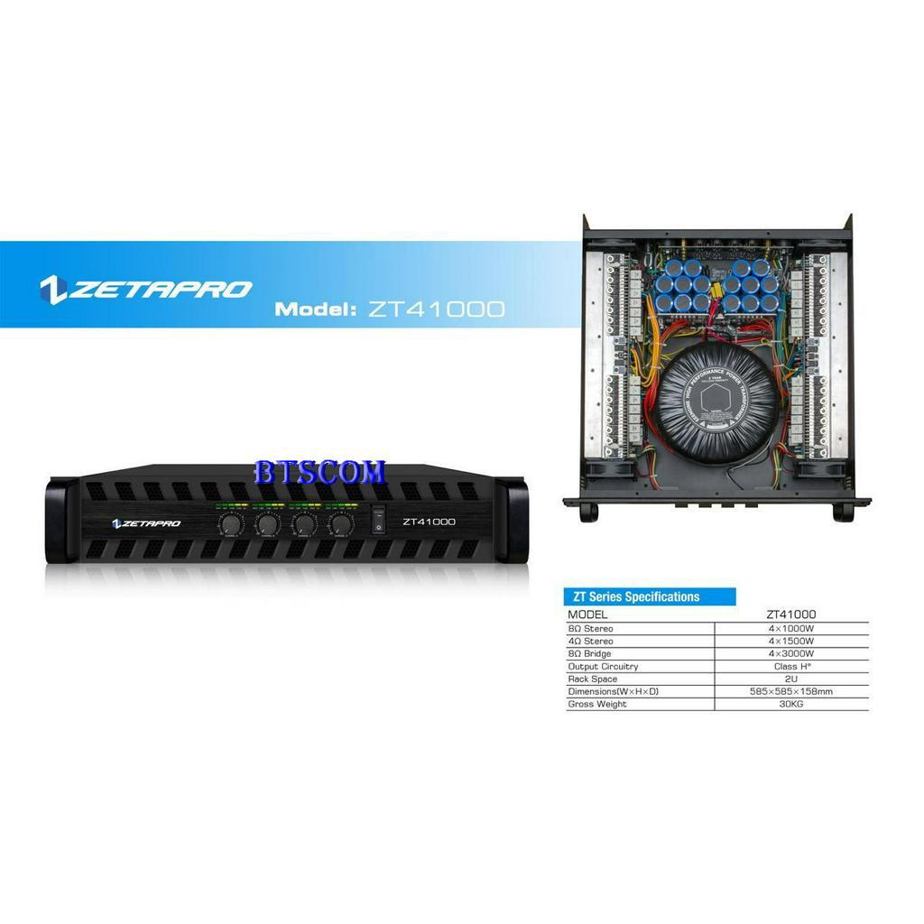Power Ampli Amplifier Zetapro Zt41000 / Zt 41000 Clash H
