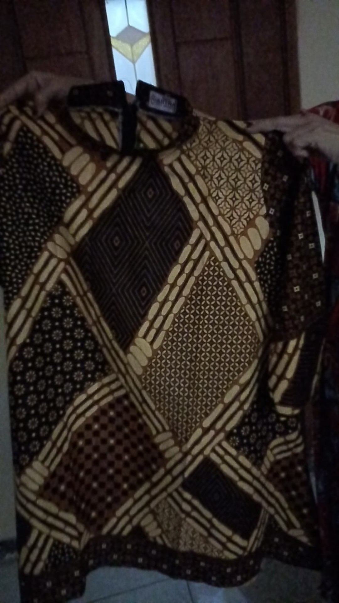 Tunik Aserehe Mataram Brownies Jumbo Batik Sogan Big Size Muslim Kantor