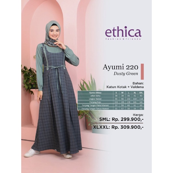 Gamis Wanita Ethica / Ayumi 220 Rose Taupe / Fashion Muslim