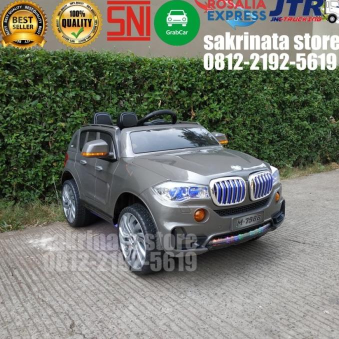 Bmw X5 Abu Model Sedan Pmb 7988 Mainan Mobil Aki Anak Rf9Rgi6Ptk