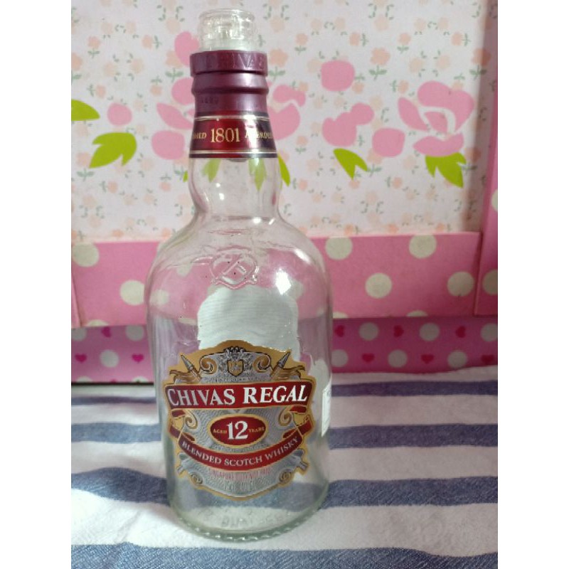 botol bekas miras CIVAS REGAL botol pajangan/botol unik/dekorasi/koleksi