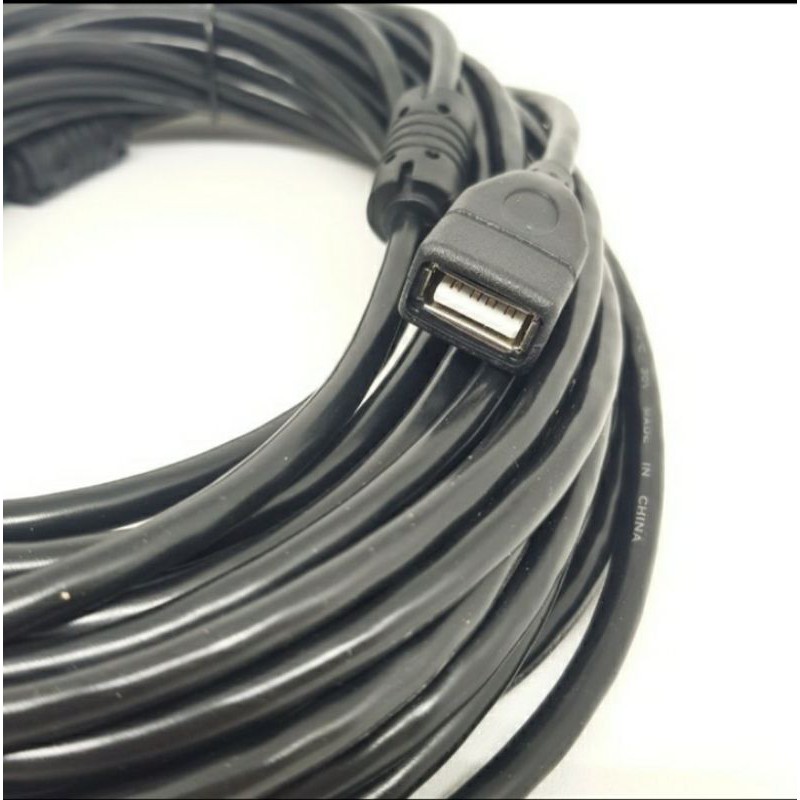 SKU-1067 KABEL USB MALE FEMALE 10M HITAM / PERPANJANGAN USB