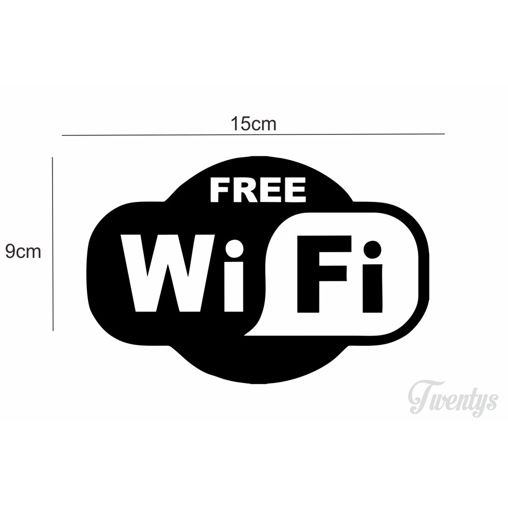 

STIKER WIFI CUTTING STIKER VINYL DECAL