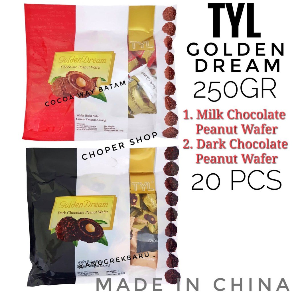 

Coklat TYL Golden Dream Bag 250gr / Cokelat TYL Golden Dream