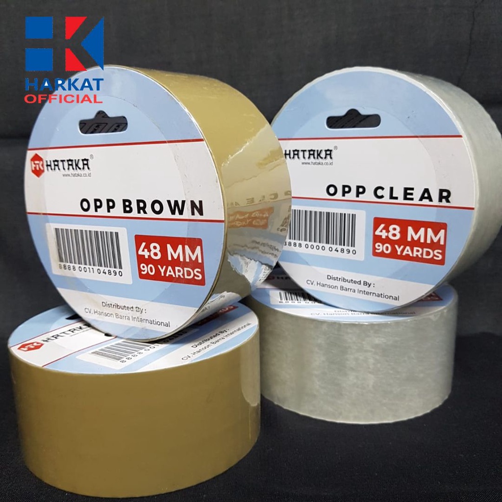 

[HATAKA] Lakban Coklat dan Bening 48mm X 90yard per pcs LAKBAN PACKING KUAT LENGKET