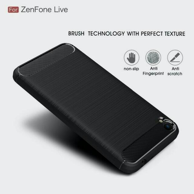 Case Ipaky Carbon Fiber Asus Zenfone Live ZB501KL