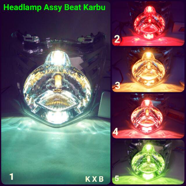 Headlamp Beat Karbu Reflektor Assy Honda Beat Karbu