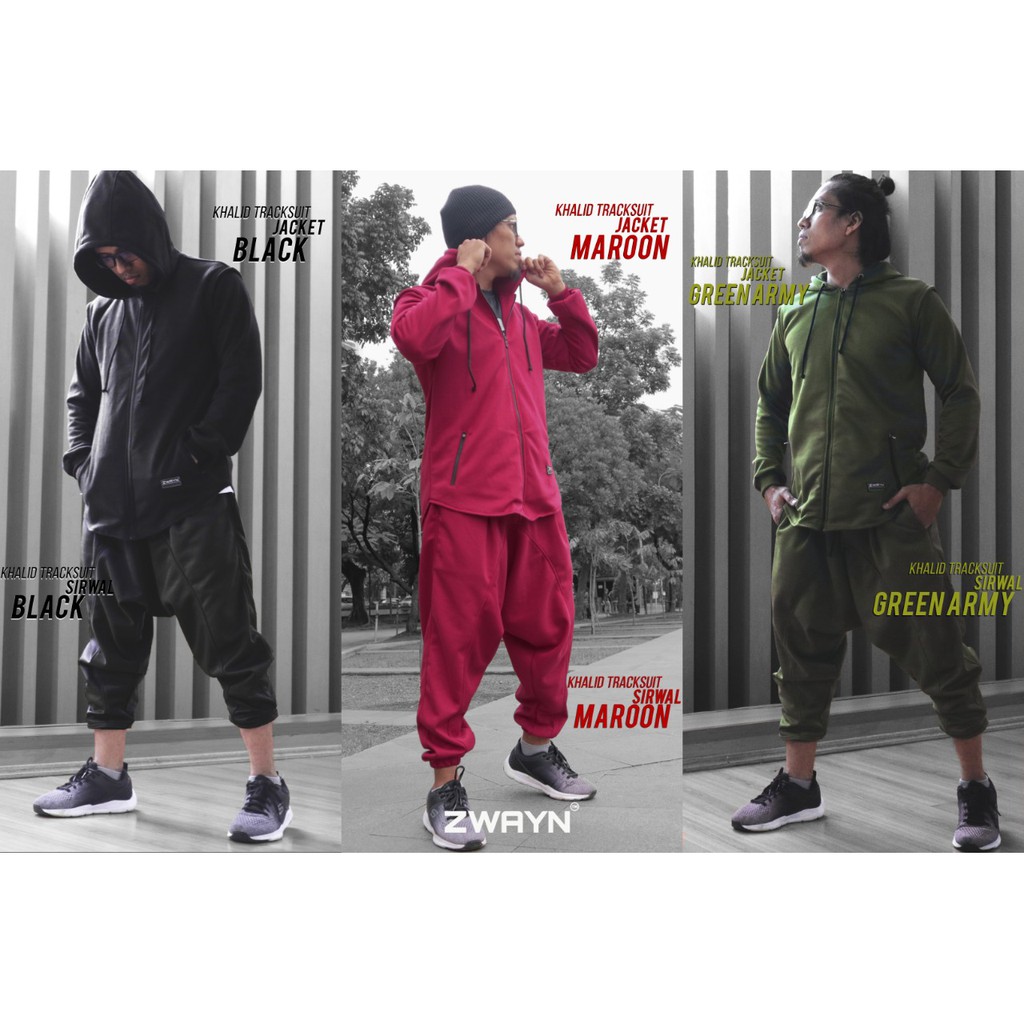 ZWAYN - Sirwal Khalid Tracksuit (Size S s/d L) Sirwal Jumbo / Celana Sirwal Dewasa / Celana Sirwal J