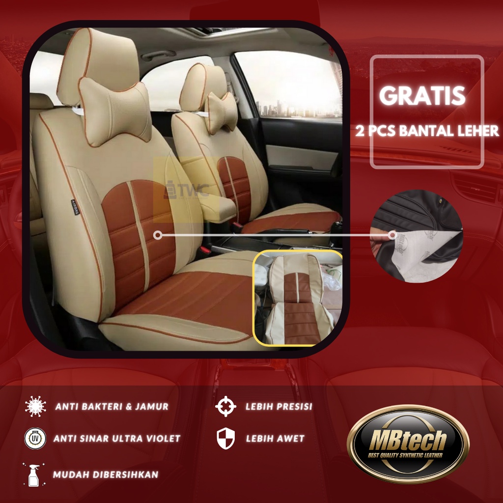 BAHAN PREMIUM MBTECH - Sarung jok sporty mobil Avanza Xenia Ertiga Mobilio Grand Livina Rush Terios 