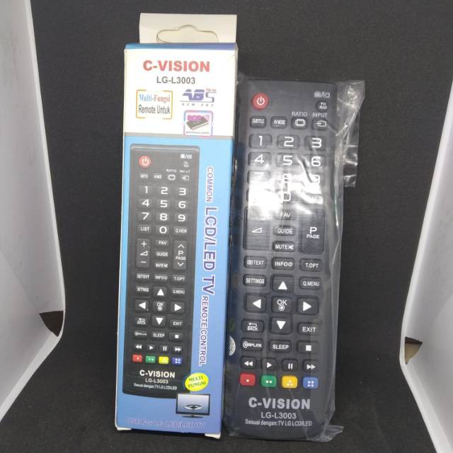 Remote TV Tabung LCD LED LG Universal Multi C-Vision LG-L3003 Tanpa Program Langsung Pakai