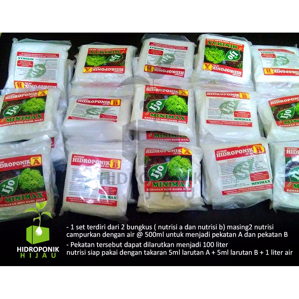 diskon Nutrisi Hidroponik AB Mix Minimax Terlaris