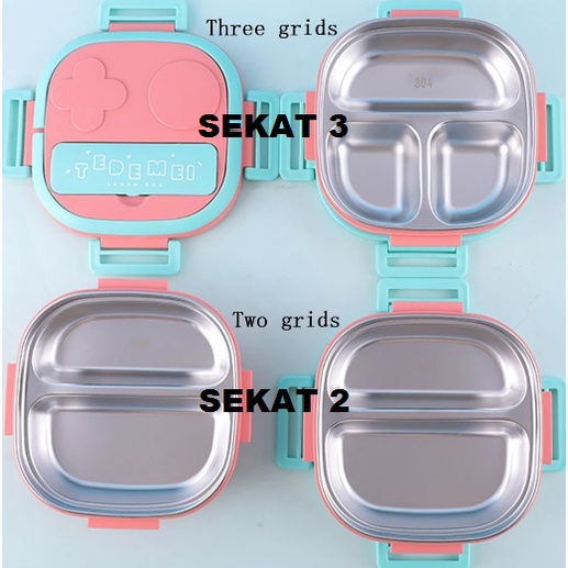 Tempat Makan Stainless Steel Lunch Box Stainless Steel Kotak Makan