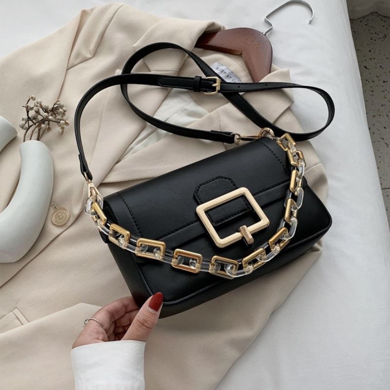 BJ21066 - BEIGE/BLACK/COFFEE/KHAKI - TAS SLEMPANG CHAIN RANTAI ELEGAN MODIS TAS WANITA FASHION IMPORT MODIS ELEGAN TERMURAH TERLARIS TERBARU BAGSTORE JAKARTA TAS BATAM JT1066