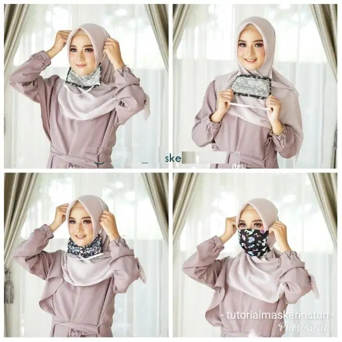Masker Kain MASKER KAIN MOTIF OXFORD GRADE A PREMIUM OUALITY TERMURAH