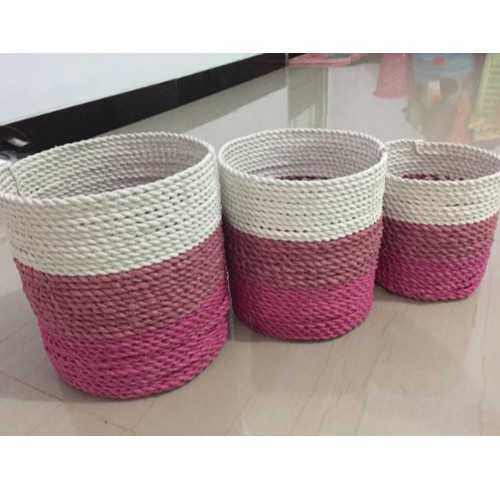 Keranjang Cover Pot Indoor Mini PINK GRADASI