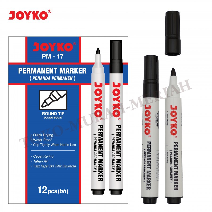 

Spidol Besar Permanent Joyko PM 17 HITAM BIRU MERAH DAN SEPIDOL MONTANA MP 12 MARKER ORIGINAL