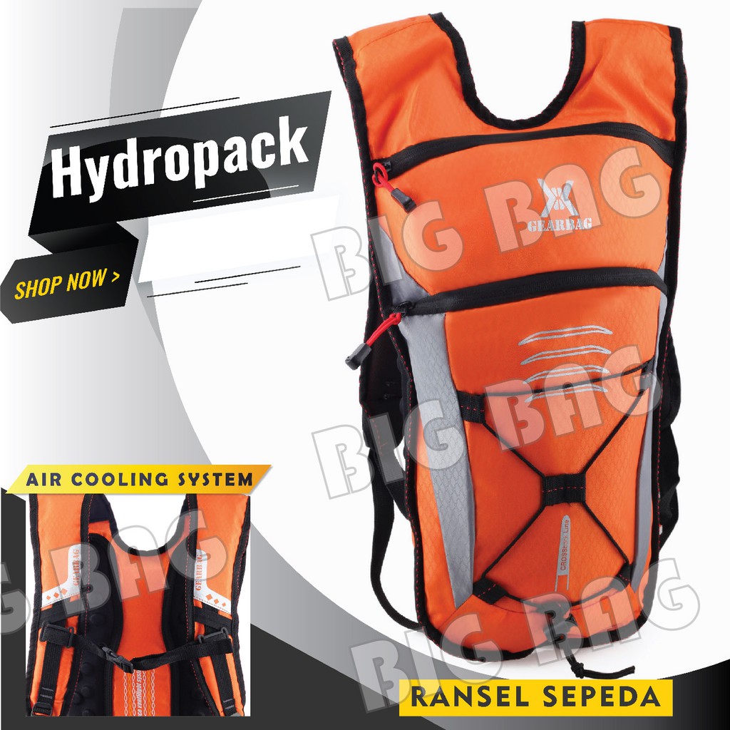 Tas Ransel Pria Gear Bag - Gimondi Hydropack Cycling Backpack + FREE Coast Guard