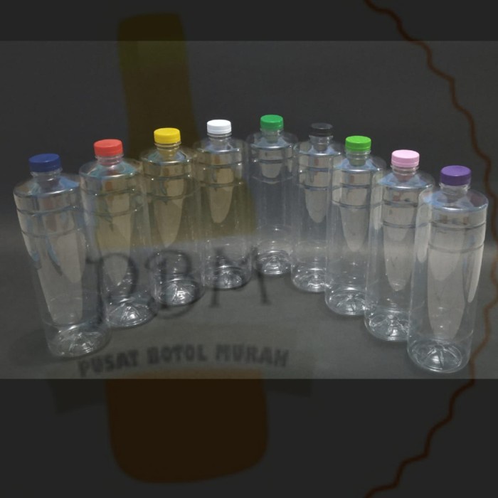 NEW Botol Pristine 1 Liter Hitam / botol plastik 1 liter unik murah