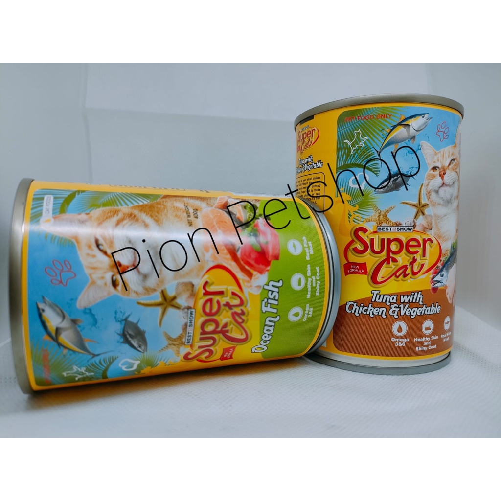 Super Cat Kaleng 400gr/Makanan Basah kucing 400gr