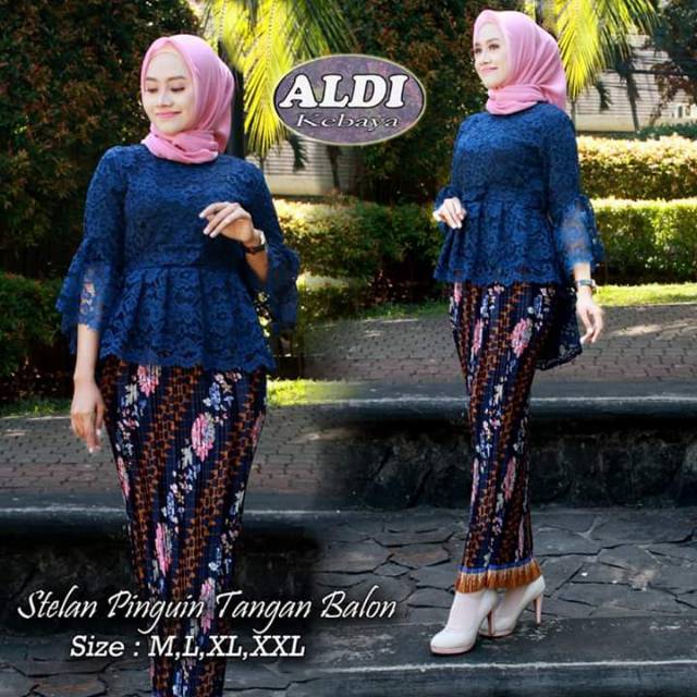 STELAN KEBAYA BRUKAT PINGUIN TANGAN BALON/STELAN KEBAYA TANGAN BALON/KEBAYA KONDANGAN/KEBAYA REMAJA