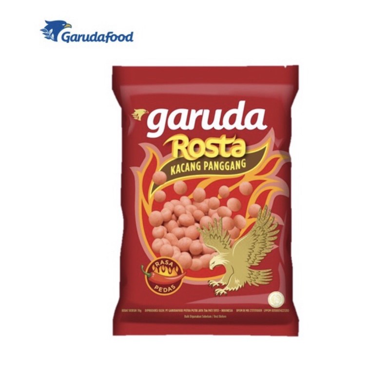 

Garuda Rosta Kacang Pedas Rasa Pedas 70 gr 1pack isi 10pcs