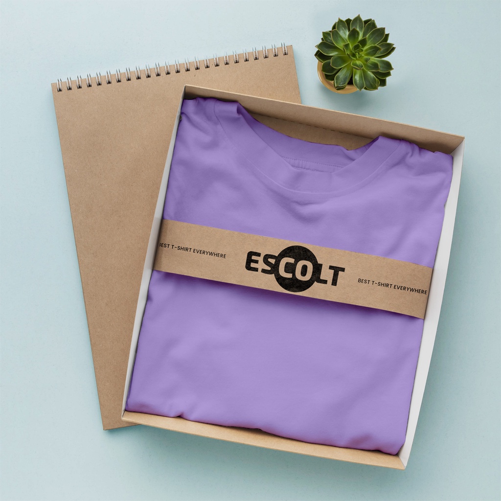 Kaos Polos Premium Ungu Oversize - Unisex ESCOLT