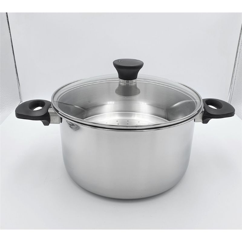 Panci kukus stainless steel 24 cm / Dutch Oven steamer 24 cm stainles