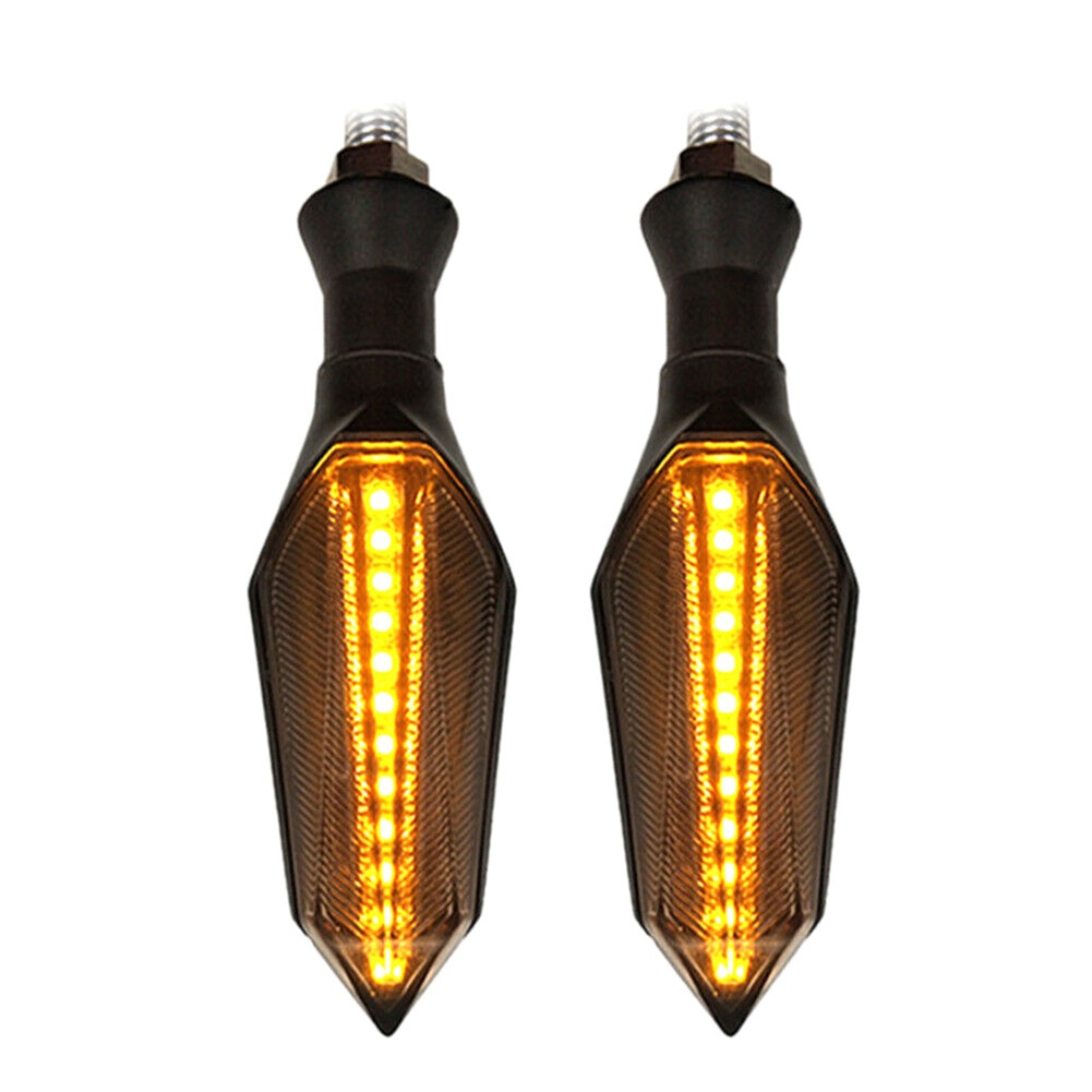 2pcs Lampu Sein LED 12V Warna Amber Biru Untuk Motor