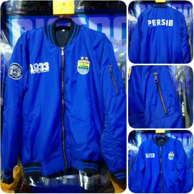 Jaket bomber Persib cewek cowok fullbordir