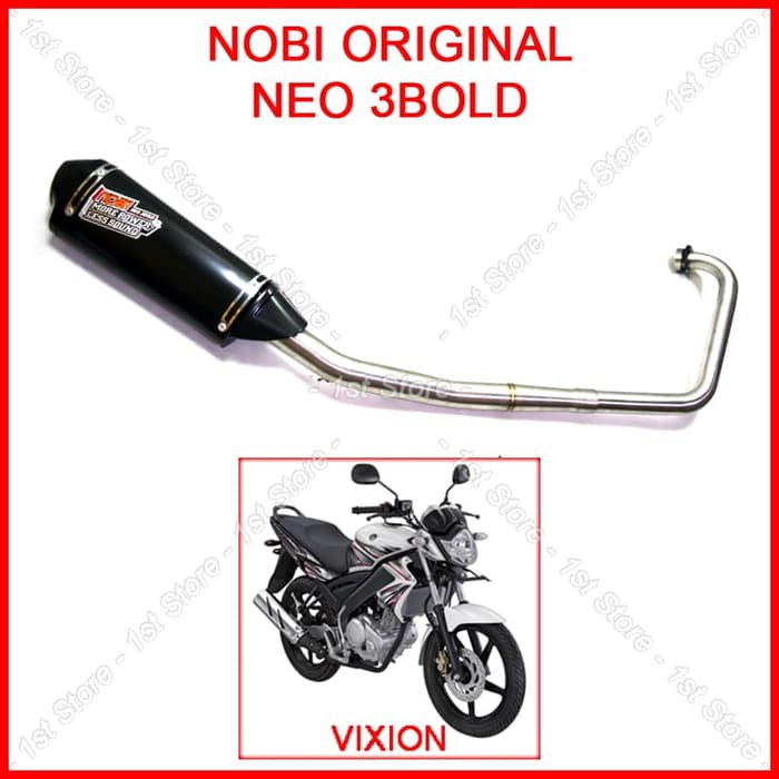 BARANG TERBAIK Knalpot Racing Original NOBI Neo 3Bold Vixion Old V-ixion FullSet NOB1 racing balapan