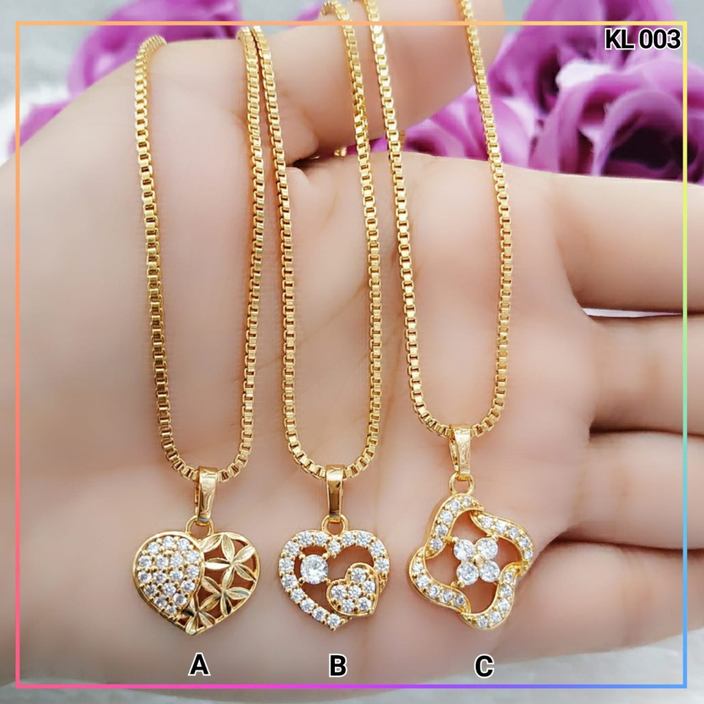 kalung xuping kalung dewasa permata itali lapis emas gold KL 003