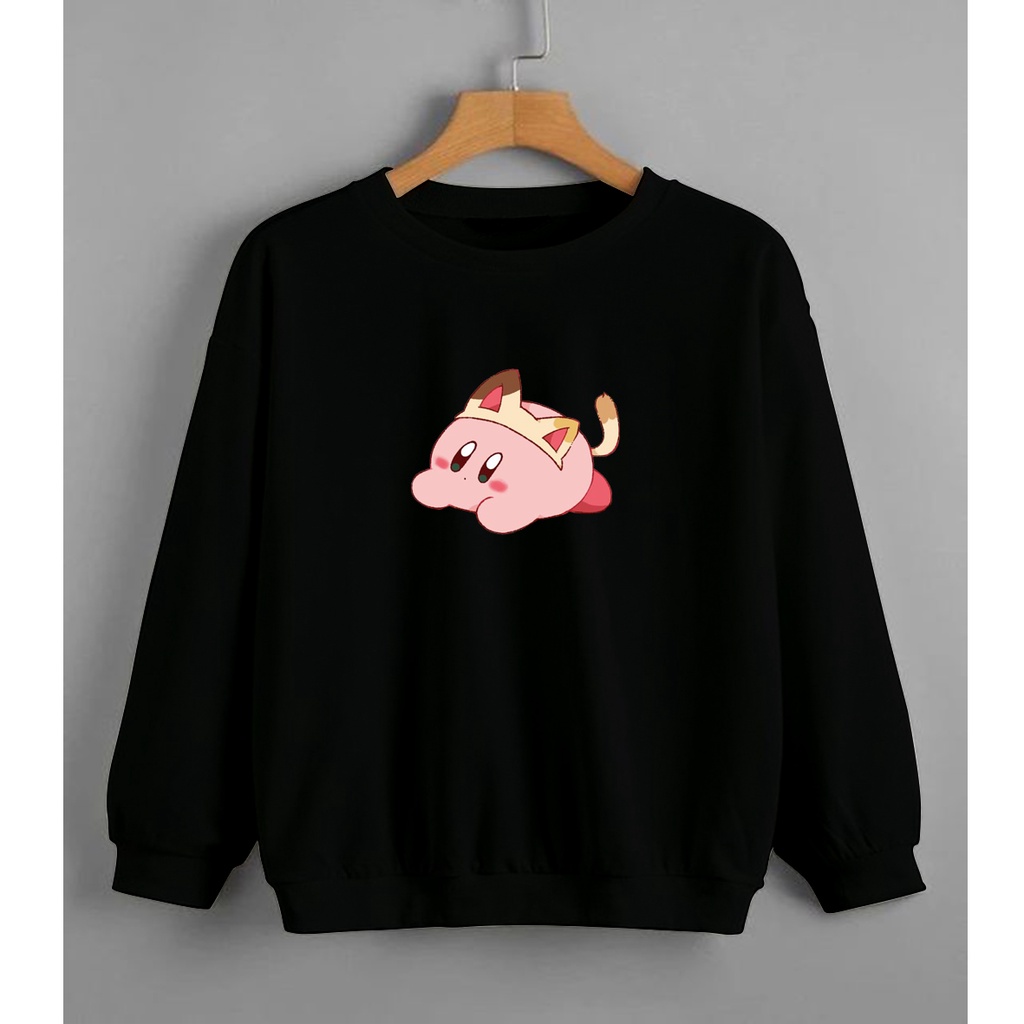 CALVIERO SHOP - BAJU SWEATER WANITA ATASAN KIRBY CAT SWEATER DEWASA BRAND ANIME SWEATER HODDIE FASHION CITAYEM SCBD FASHION WEEK FASHION VIRAL TIKTOK