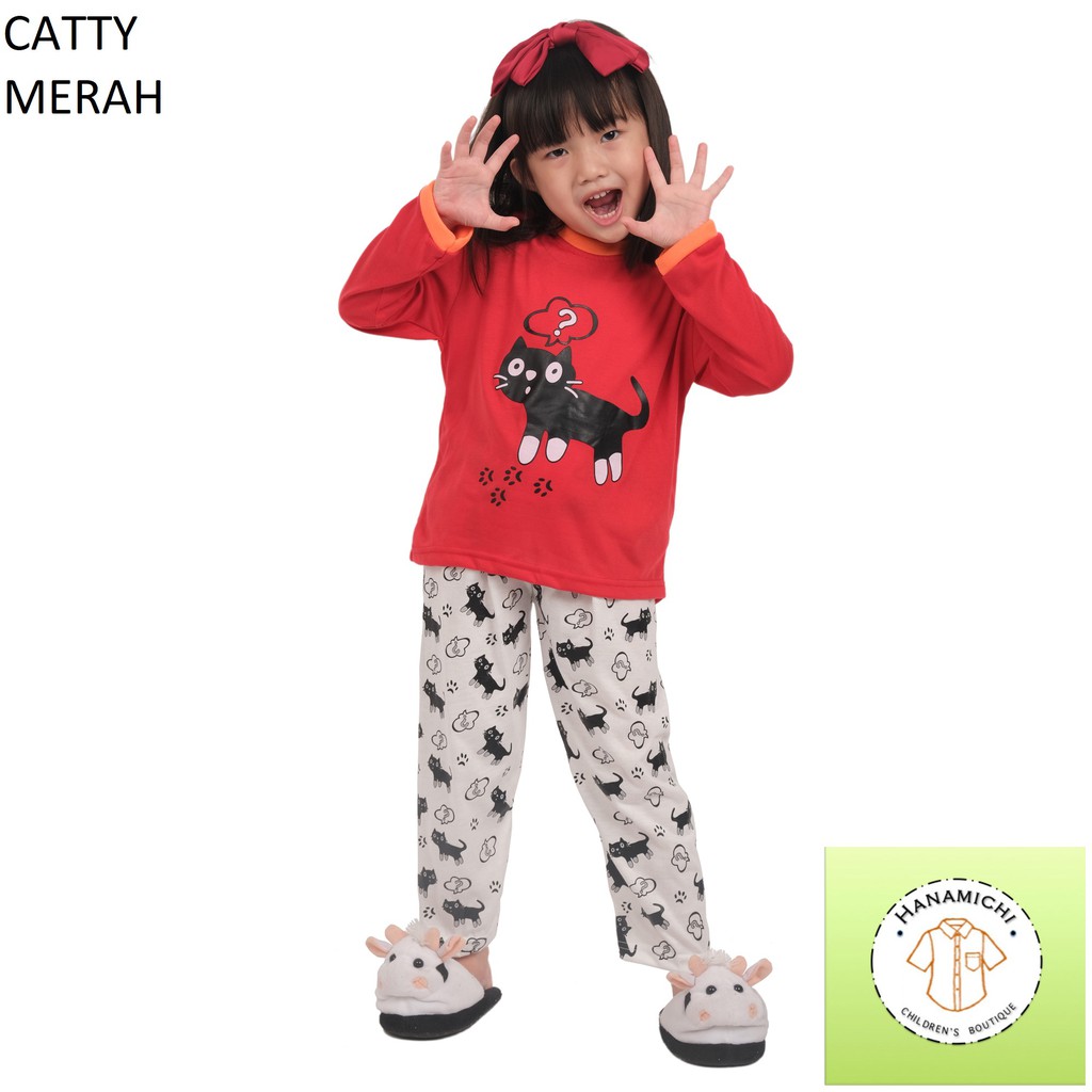 Hanamichi CATTY.PP Setelan Baju Tidur Setelan Anak Lengan Panjang