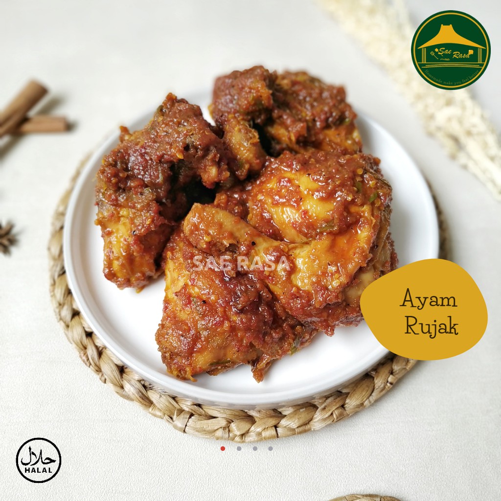 

Ayam rujak tanpa santan halal pedas non msg homemade