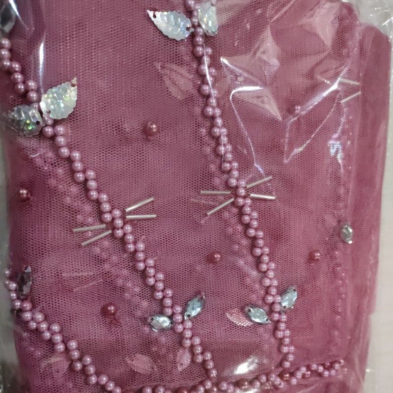 (NEW)slayer pengantin diamon/kerudung akad-Dasty