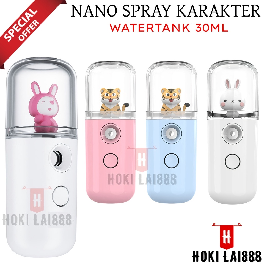 [HKL] NANO MIST SPRAYER KARAKTER / NANO SPRAY PORTABLE 30ML / NANO SPRAY MINI WAJAH / NANO SPRAY PELEMBAB WAJAH / NANO SPRAY BONEKA