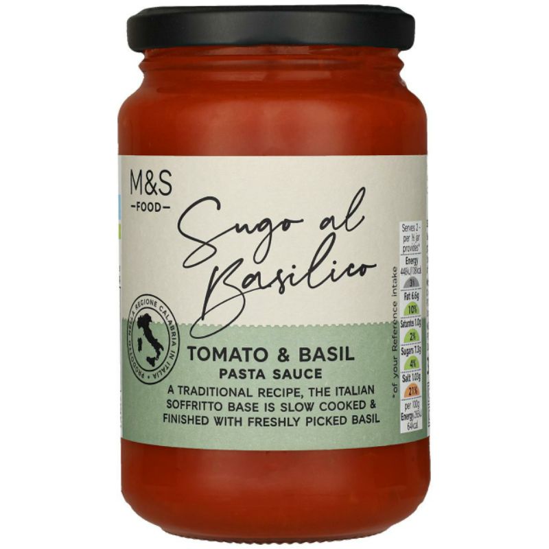 

MARKS & SPENCER M&S FOOD Tomato & Basil Pasta Sauce 340g