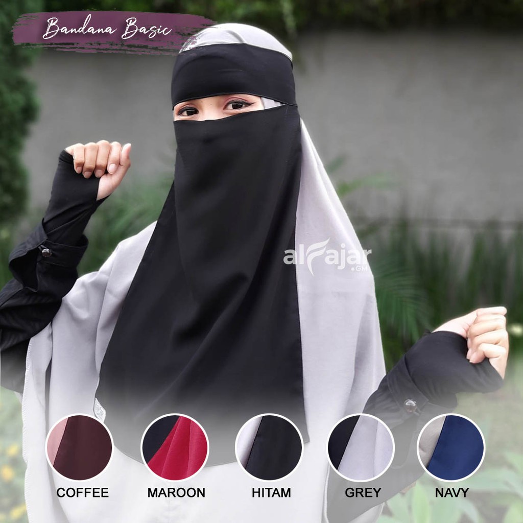 CADAR NIQOB BANDANA POLOS Dua Layer by Alfajar