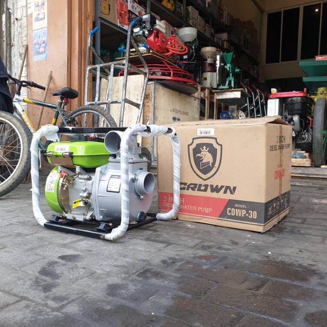 CROWN MESIN POMPA AIR DIESEL 3" POMPA AIR SOLAR CROWN CDWP 30
