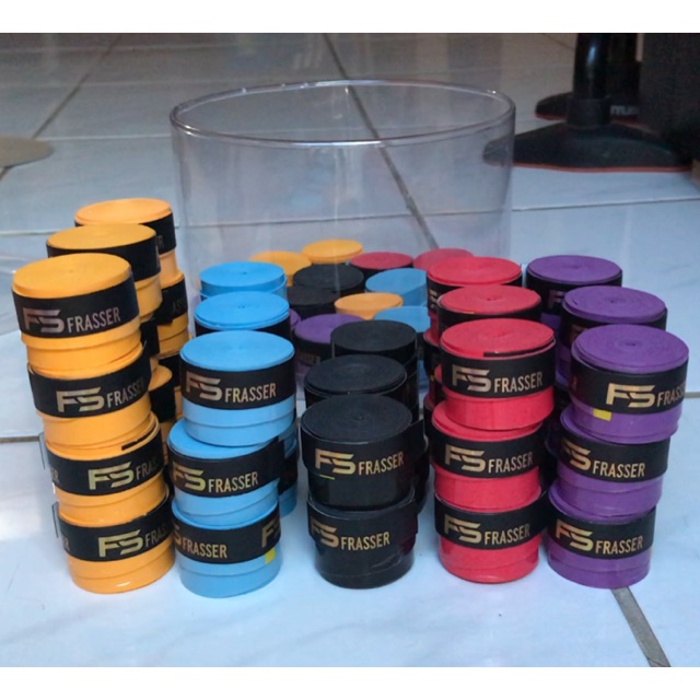 GRIP RAKET BADMINTON FRASSER ORIGINAL KARET 100% ASLI MURAH BULUTANGKIS FS