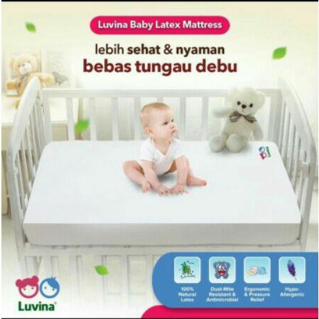 Luvina Baby Mattress 60x120x8 / Matras Latex Bayi / Kasur Latex Bayi