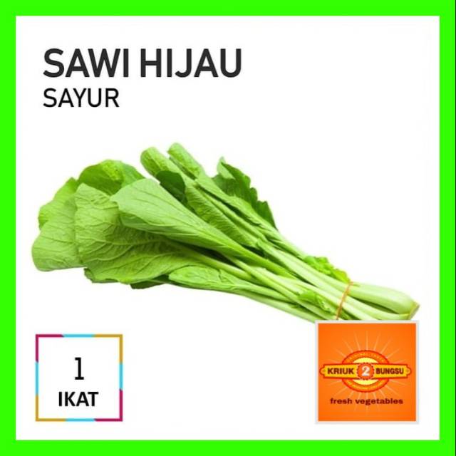 

Sayur segar sawi hijau