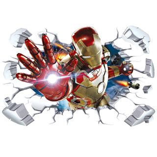  Stiker  Dinding  Desain Marvel Avengers 4 3d Iron  Man  