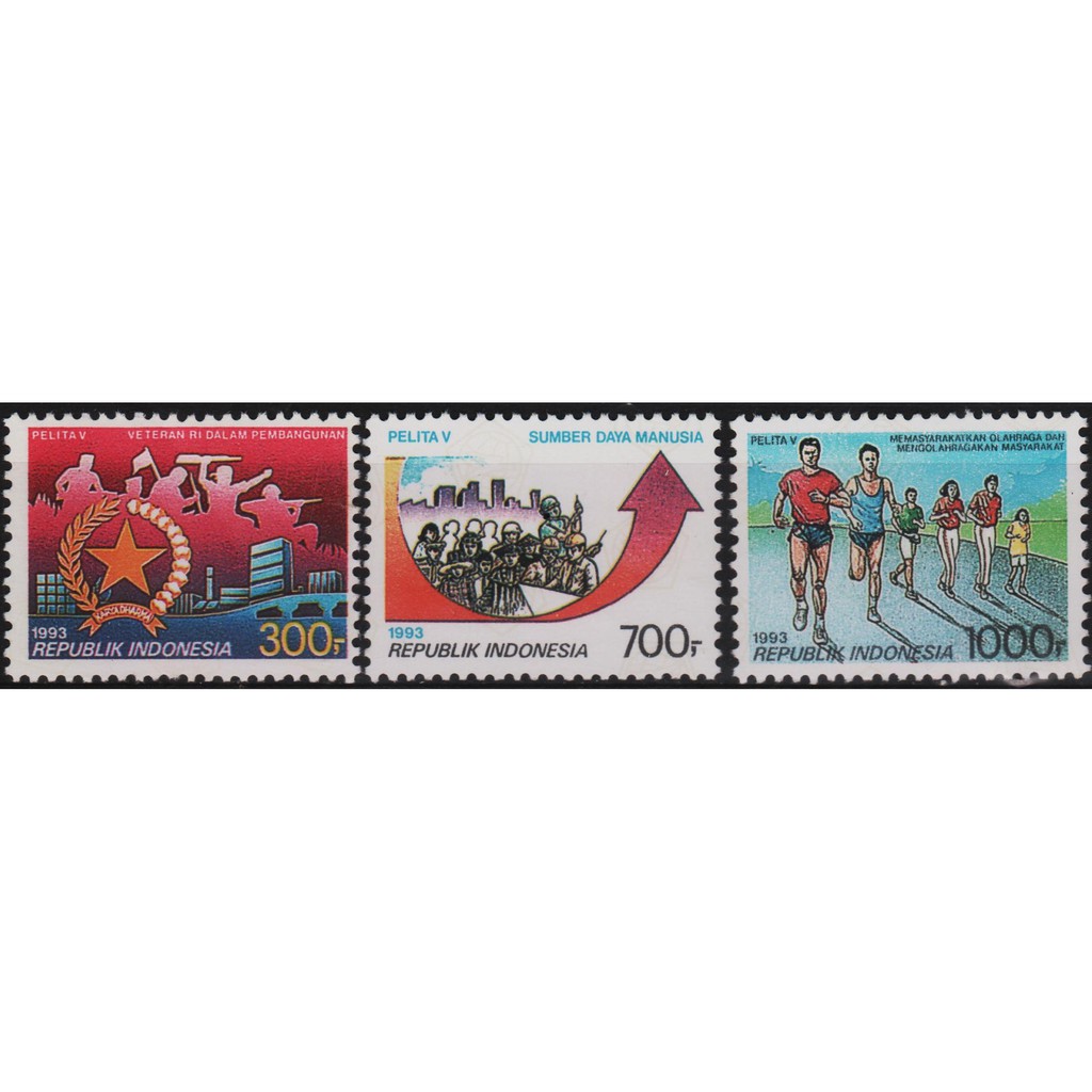 

Perangko Filateli #H13 - Indonesia MNH 3v 01.04.1993 The Last Of The 5th Five Year Development Plan