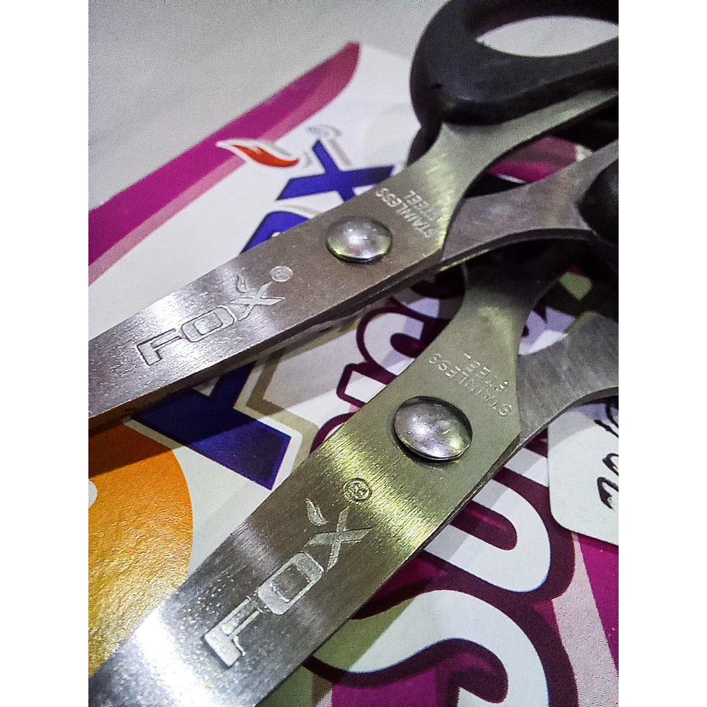 Gunting Serbaguna Gunting Kertas FOX Scissors Gunting Stainless Steel