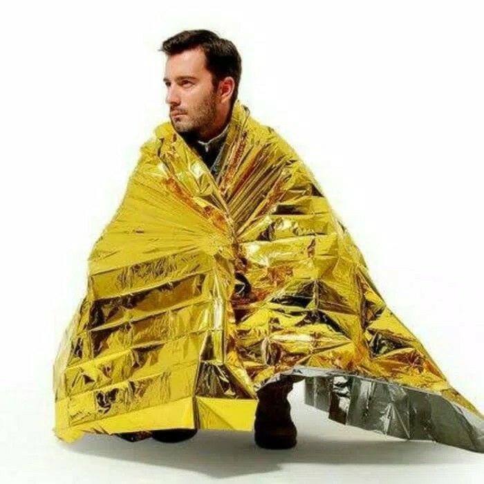 Gold Emergency Blanket Selimut Anti Hipotermia Thermal Alumunium Foil