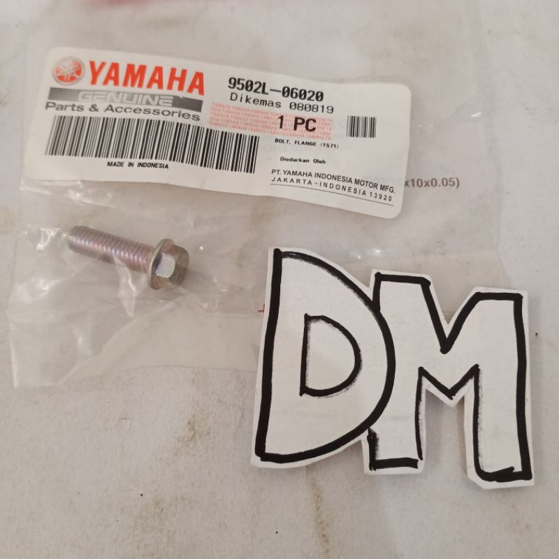 bolt baut tutup filter oli Jupiter Mx Jupiter Z Z1 Vixion old Vega ZR 9502L-06020 asli original Yama