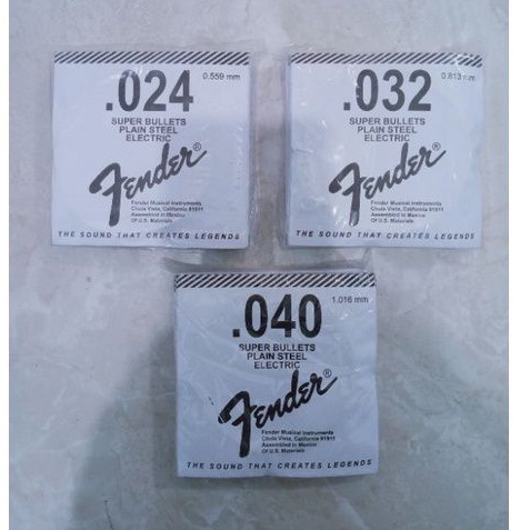 senar gitar fender lusinan 024-032-040 senar lusinan no 4 5 6